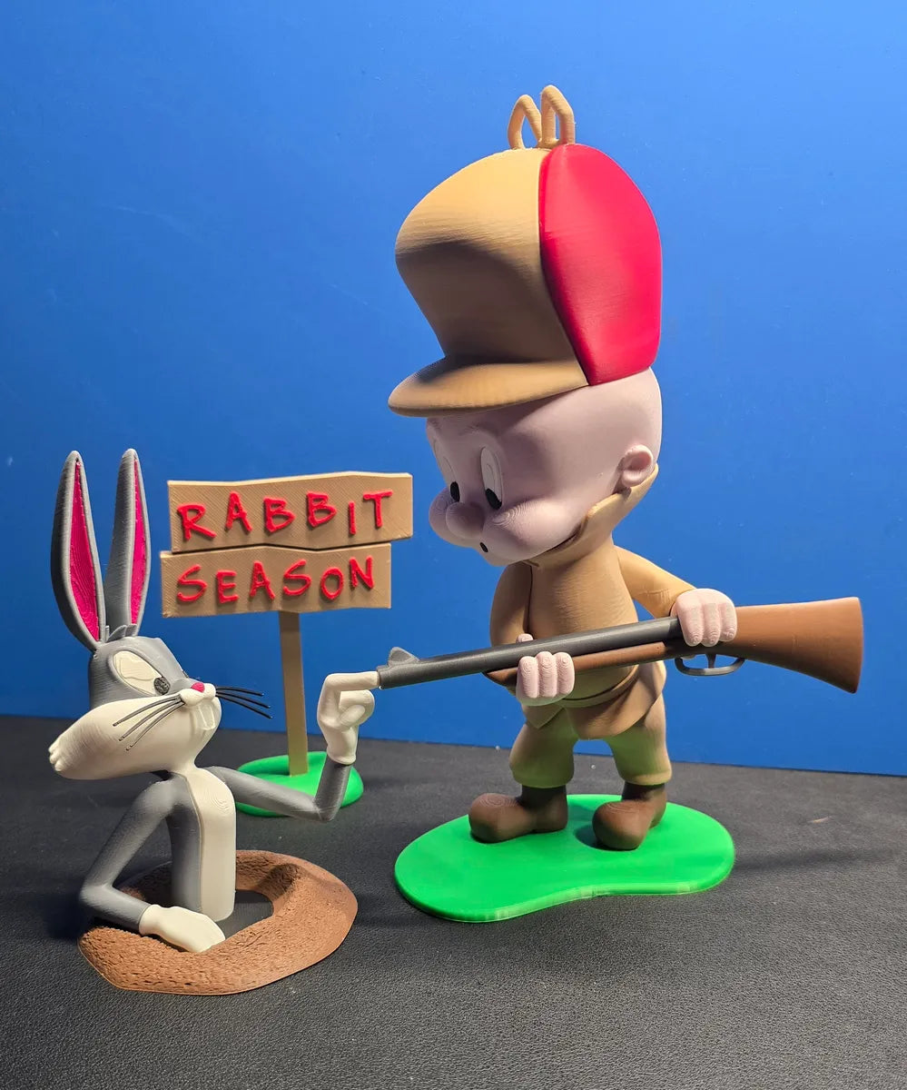 π° 3D Printed Bunny & Wolf Duo πΊ