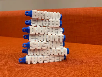 Customizable Fidget Name Keychain Spinner