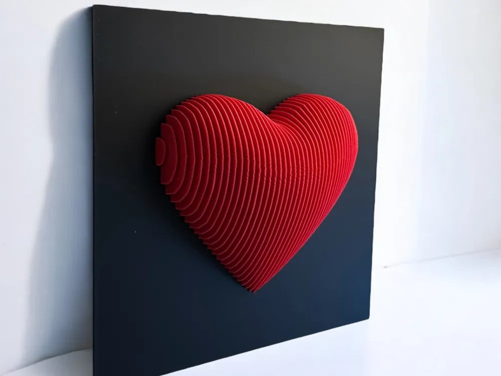 Heart Layered Sculpture