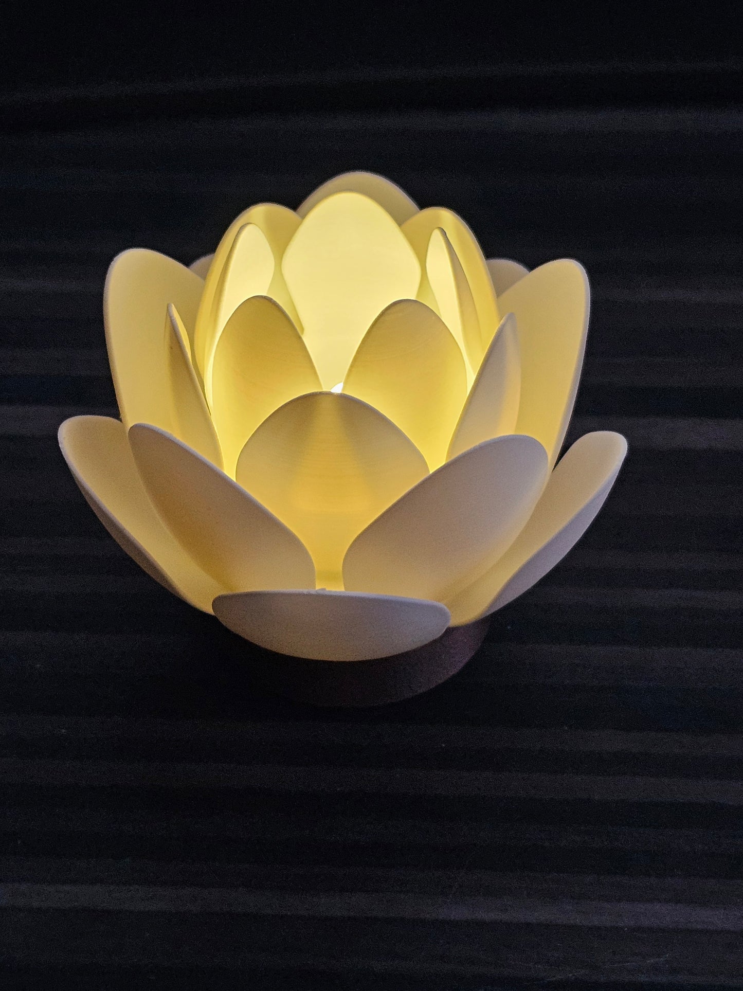 Lotus Flower Tea Light Lamp
