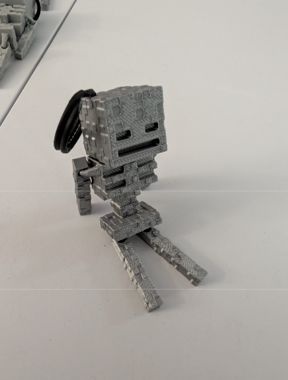 Articulated Minecraft Skeleton Action Figure – 3D Printed Print-in-Place Moving Block Character Toy – Flexible Gamer Desk Decor, Collectible Sensory Fidget & Gift for Kids and Gamers