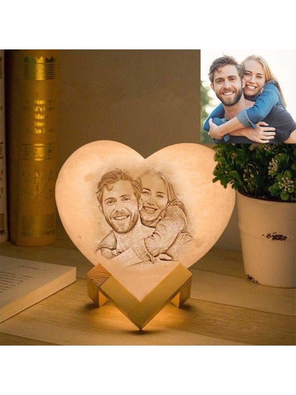 Personalized Lithophane Photo Moon Lamp