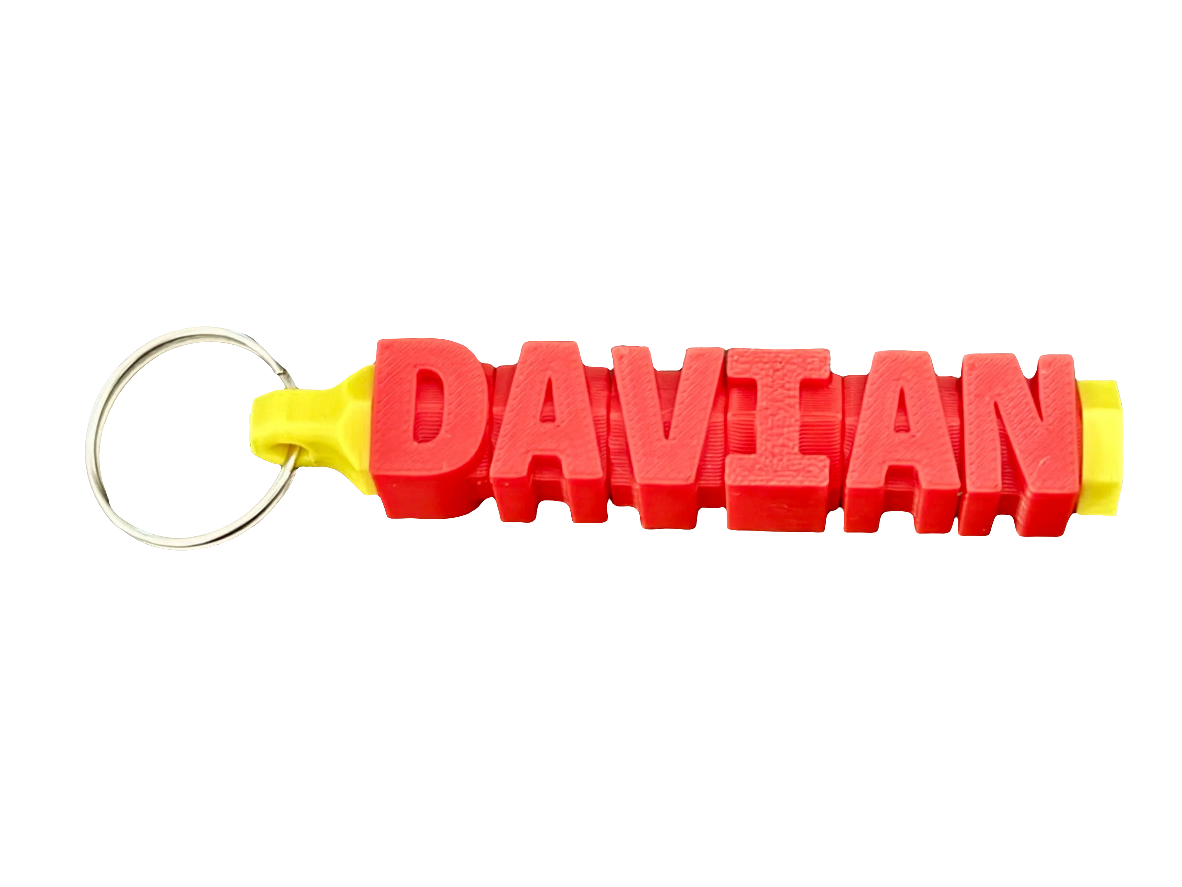 Customizable Fidget Name Keychain Spinner