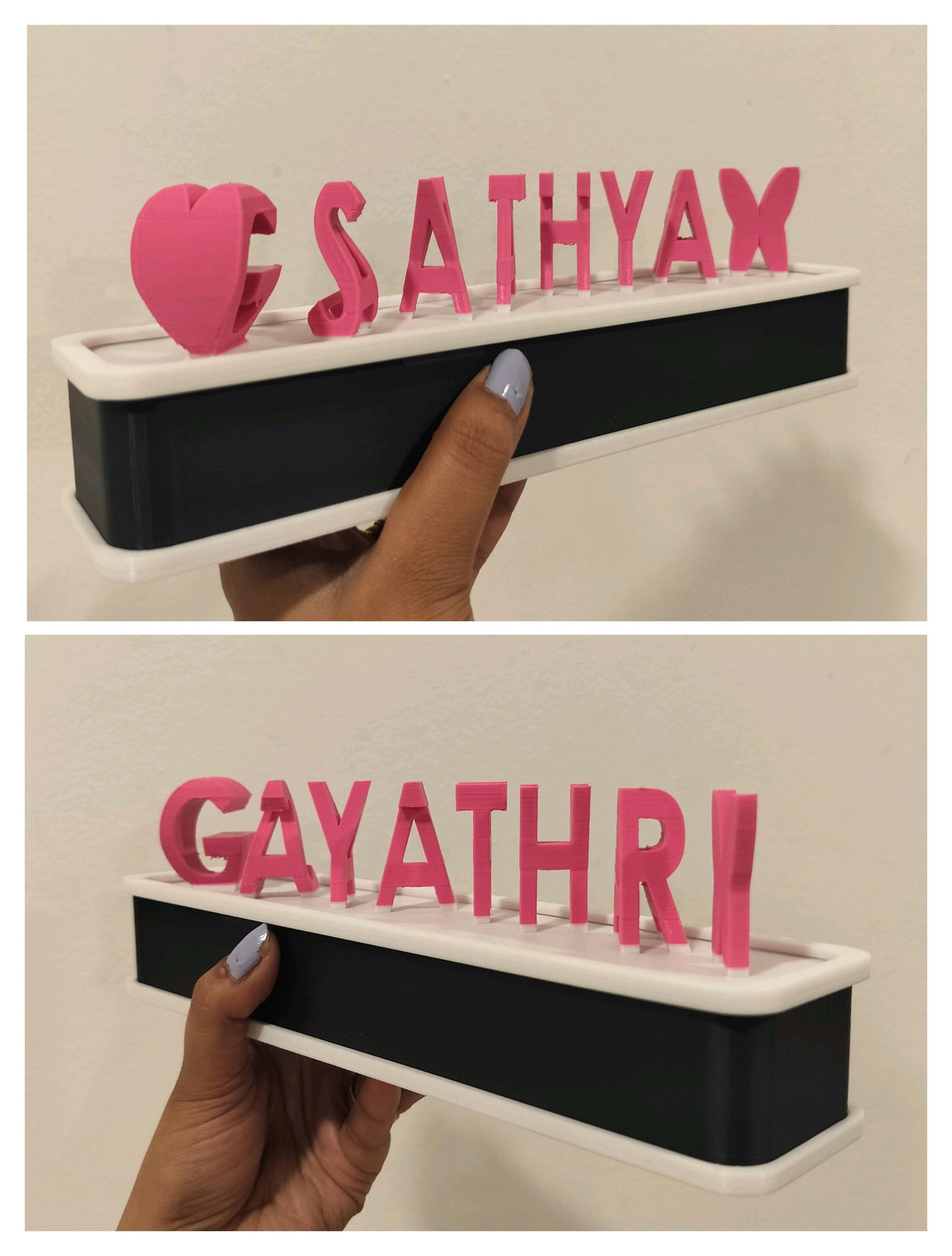 Dual Name Flip with Lights