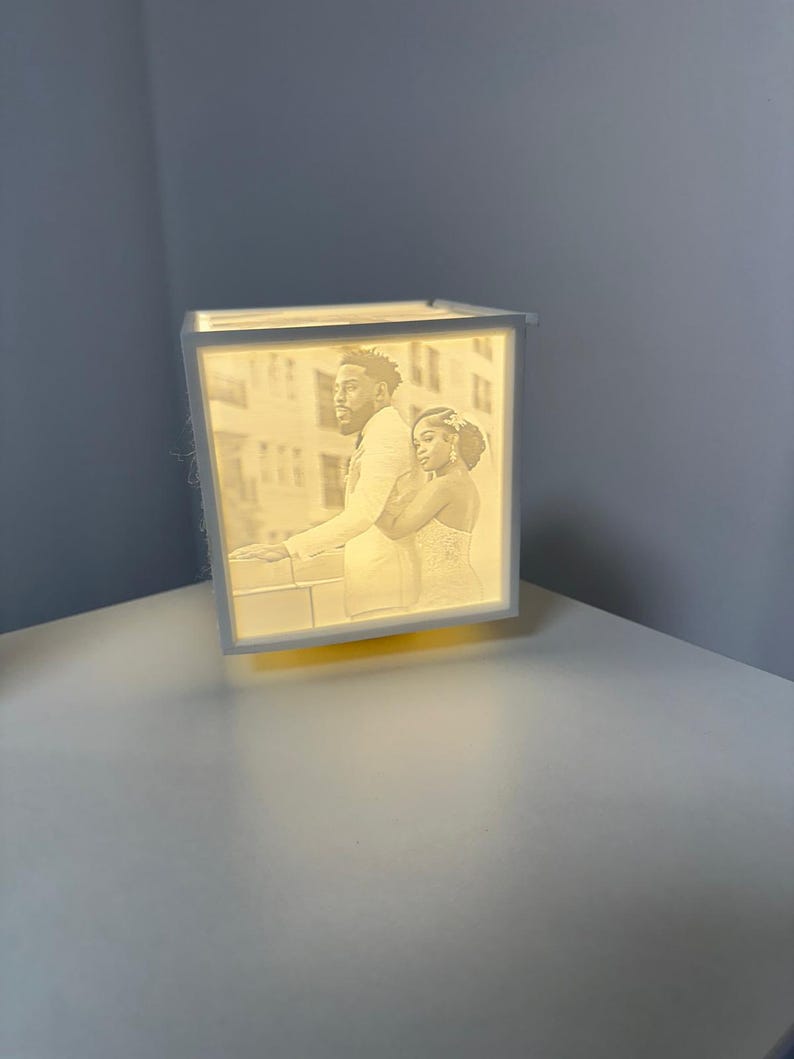3D Lithophane Photo Cube Box β Light Up Your Memories π―οΈ