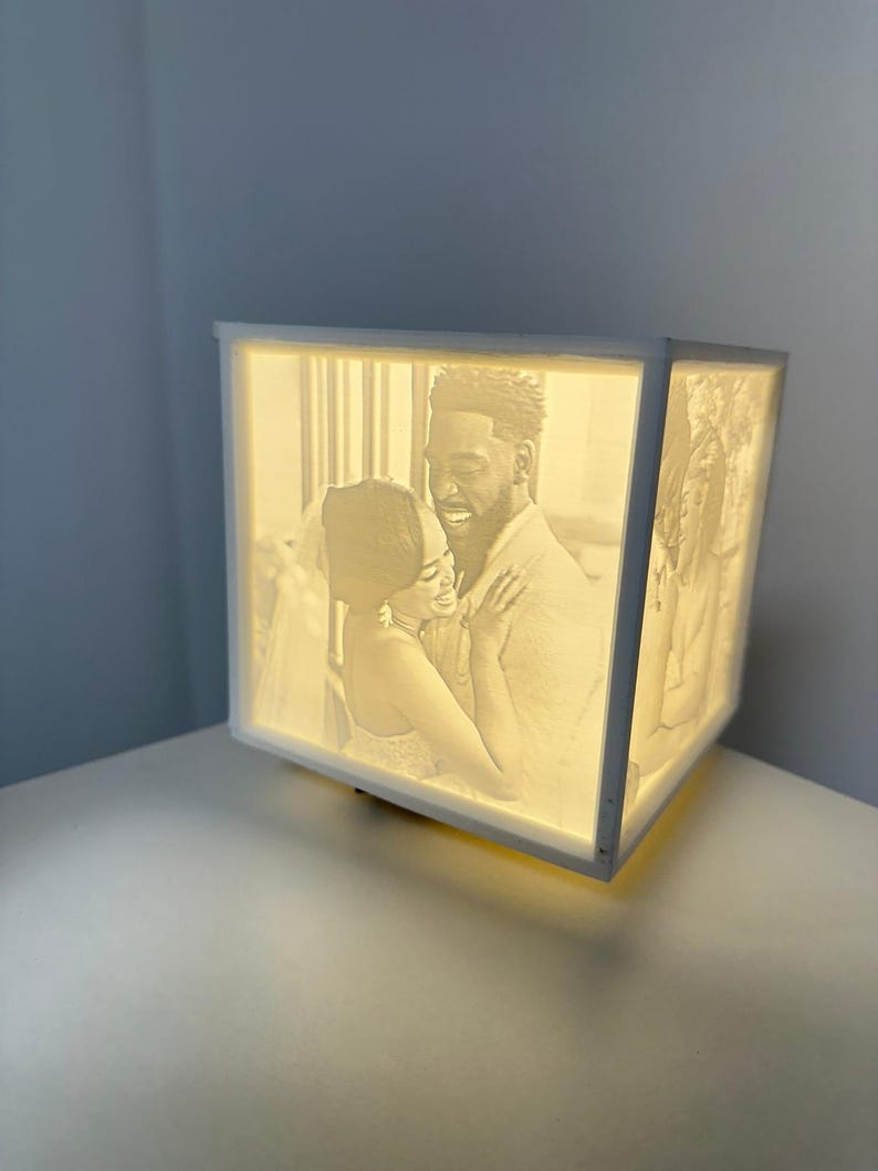 3D Lithophane Photo Cube Box β Light Up Your Memories π―οΈ