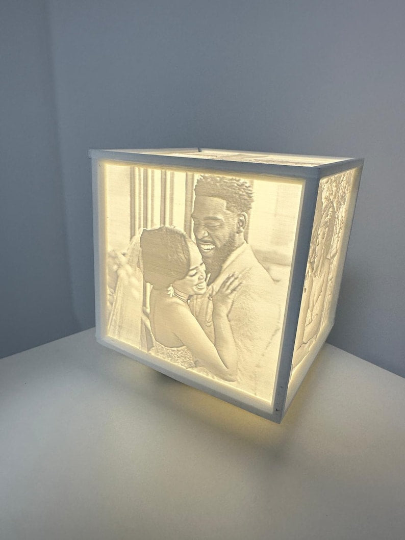 3D Lithophane Photo Cube Box β Light Up Your Memories π―οΈ