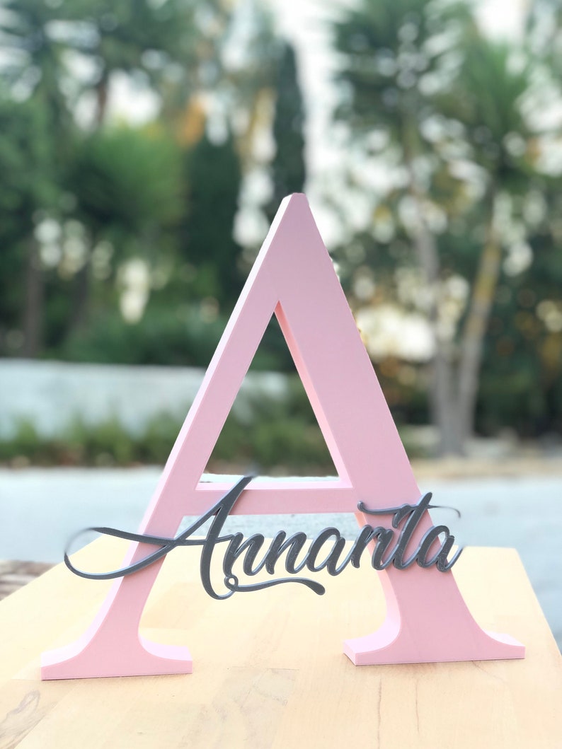 Custom 3D Name Initials Base β Personalized Display Stand π