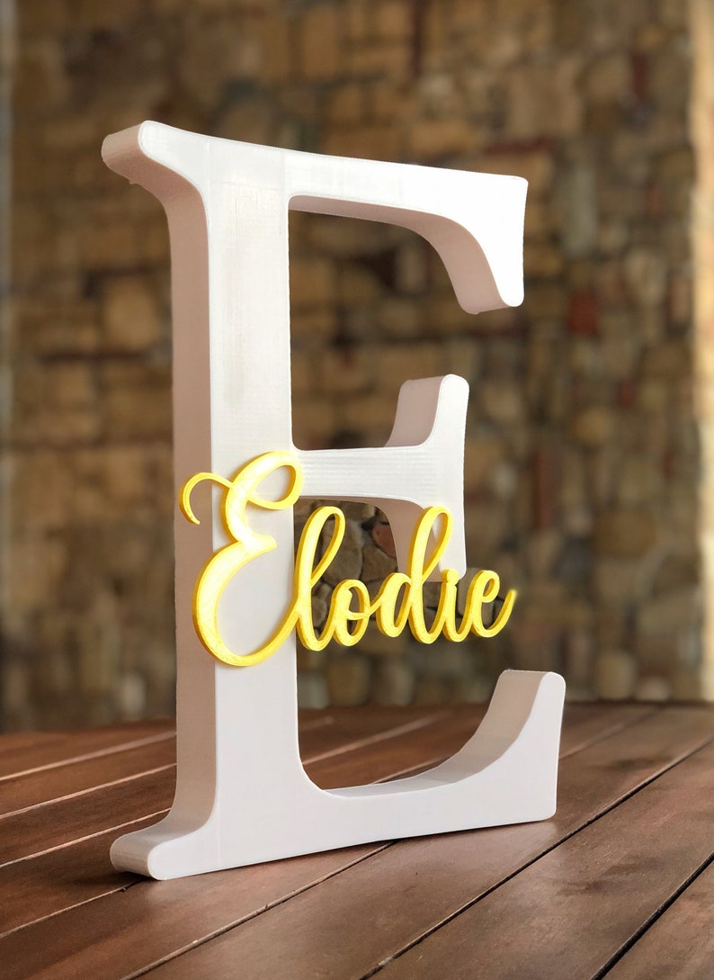 Custom 3D Name Initials Base β Personalized Display Stand π