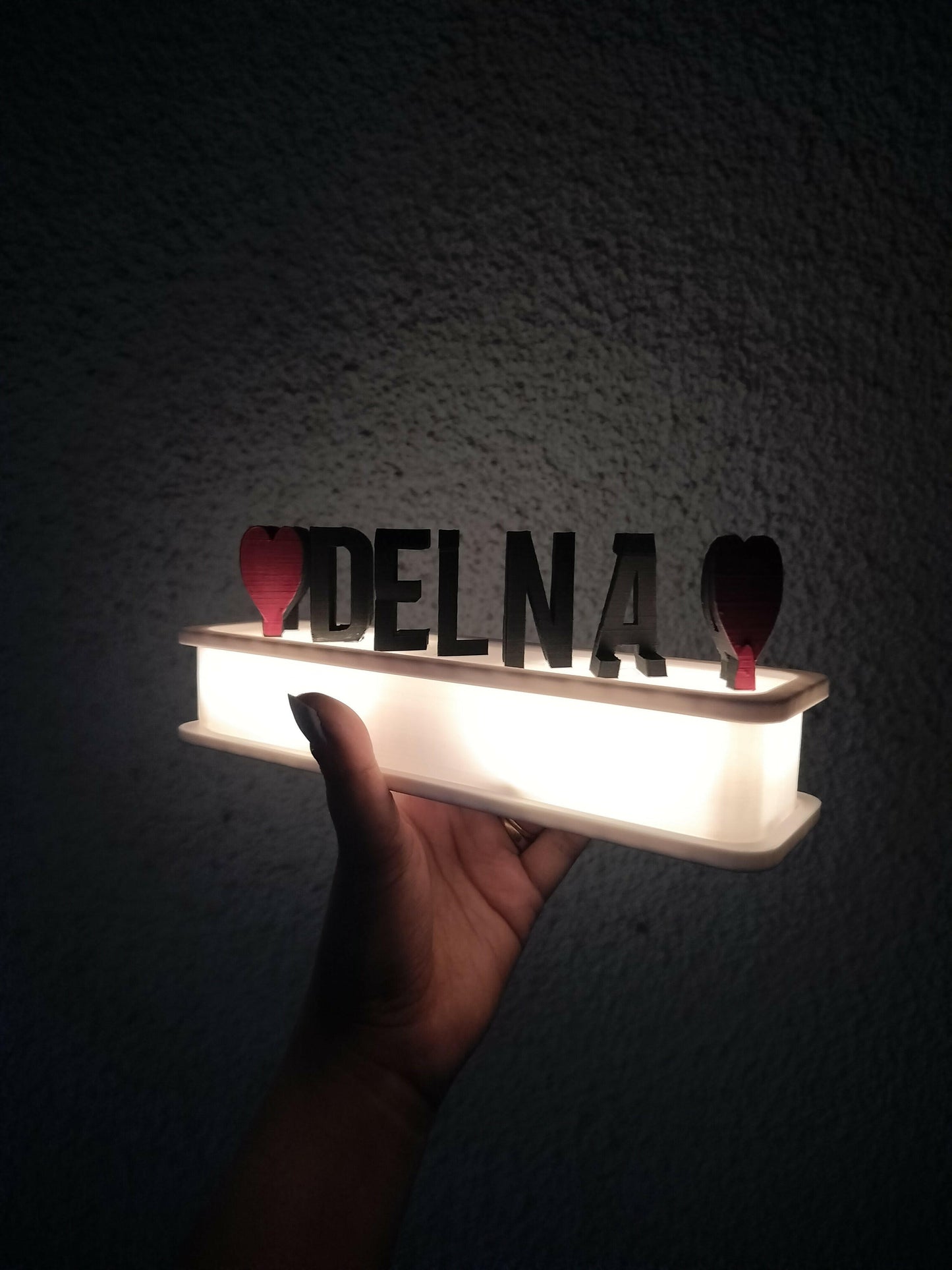 Dual Name Flip with Lights