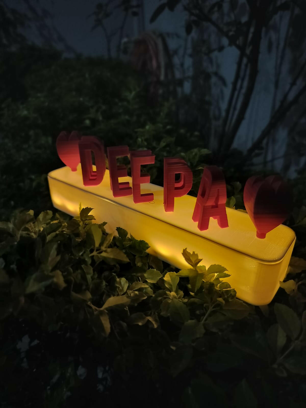 Dual Name Flip with Lights