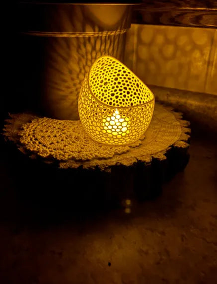 Voronoi Tea Light Lamp