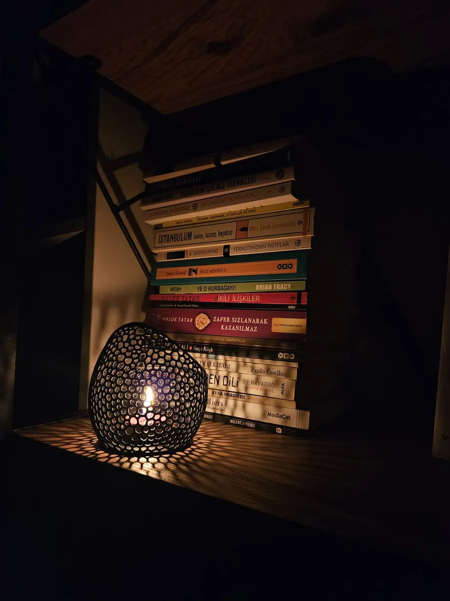 Voronoi Tea Light Lamp