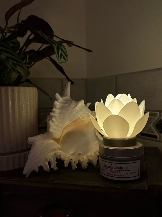 Lotus Flower Tea Light Lamp
