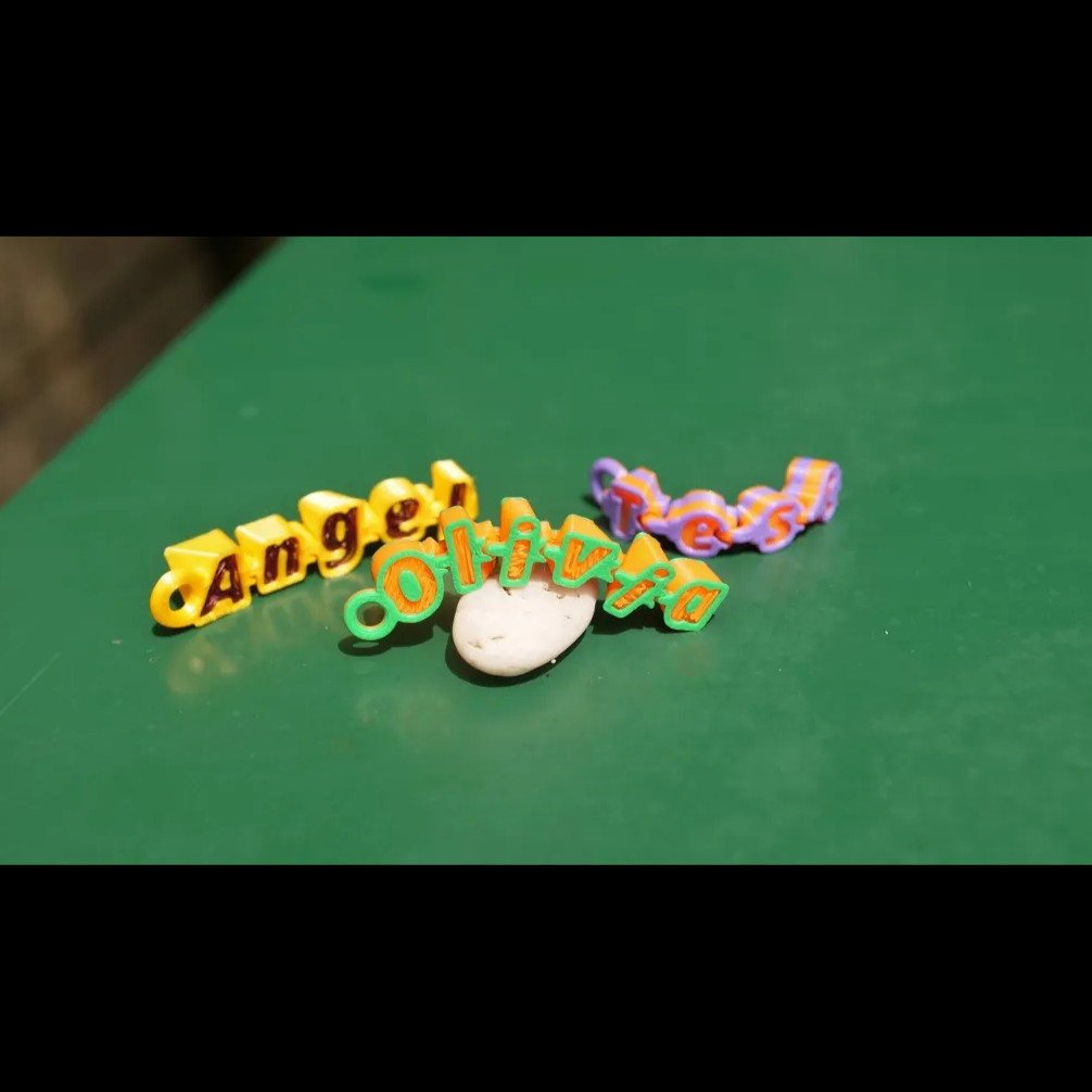 Straight Personalized Name Keychain