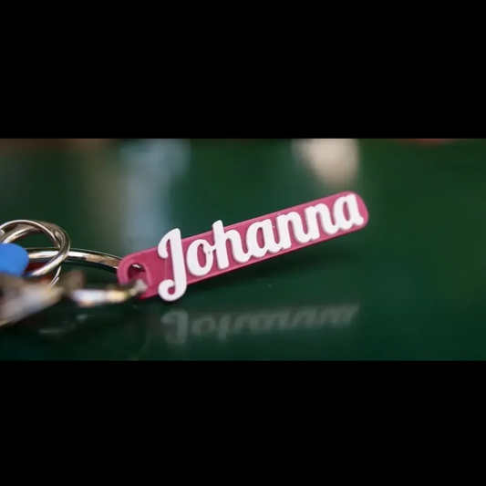 Stiff Bar Personalized Name Keychain
