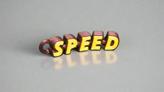 Extrude Raised Personalized Name Keychain