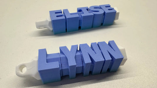 Customizable Fidget Name Keychain Spinner