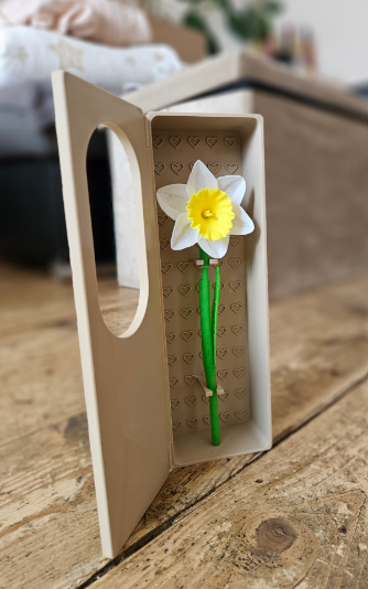 Infinite Bloom Flower Box – 3D Layered Floral Shadow Box & Tabletop Display | Elegant Keepsake Gift for Mom