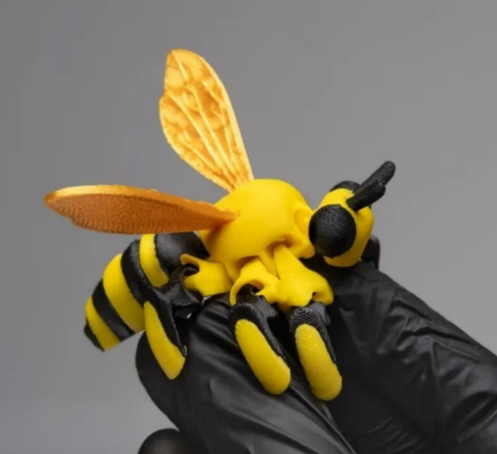 Articulated Bee Model – Flexible 3D Printed Insect Fidget Toy