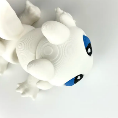 Flexi White Dragon: Adorable Articulated Fidget Companion