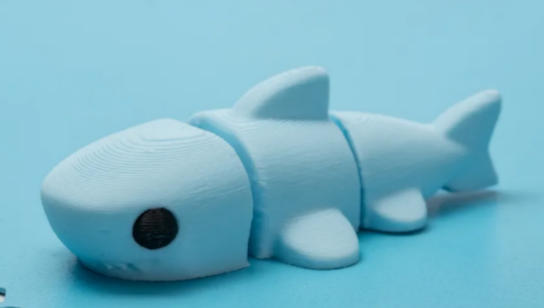 3D Printed Mini Articulated Shark Fidget Toy
