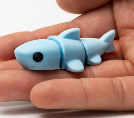 3D Printed Mini Articulated Shark Fidget Toy