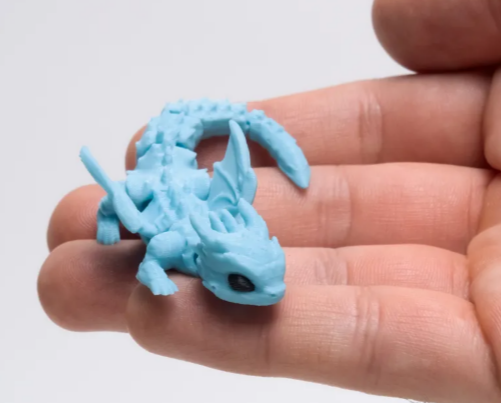 Mini Articulated Dragon Fidget Toy – 3D Printed Pocket-Sized Flexible Winged Dragon
