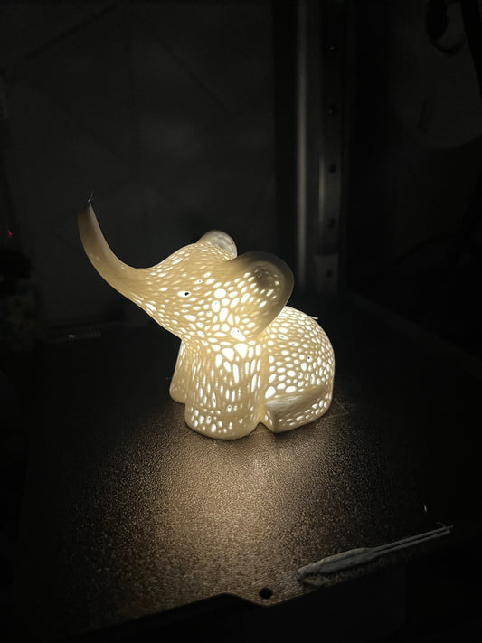 Voronoi Elephant Tea Light