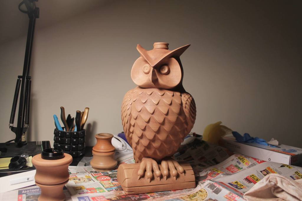 3D Printed Owl Lamp 🦉