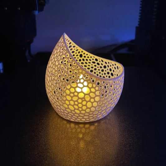 Voronoi Tea Light Lamp