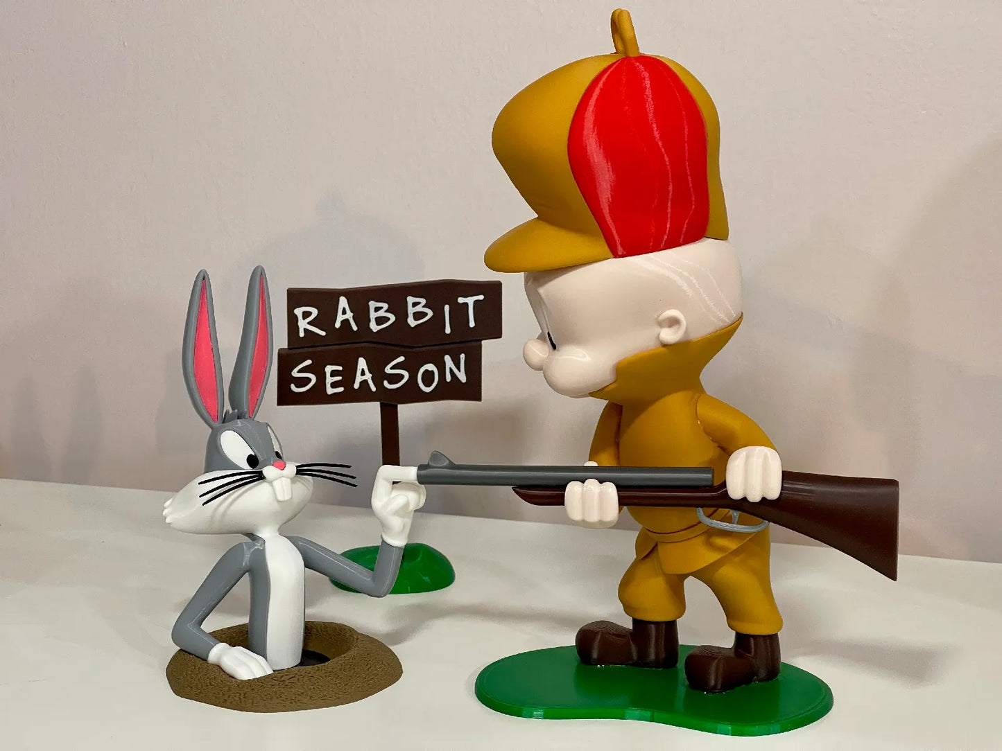 🐰 3D Printed Bunny & Wolf Duo 🐺
