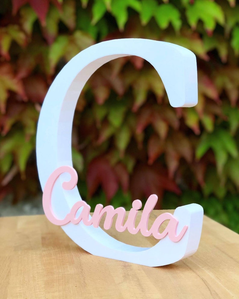 Custom 3D Name Initials Base – Personalized Display Stand 🔠