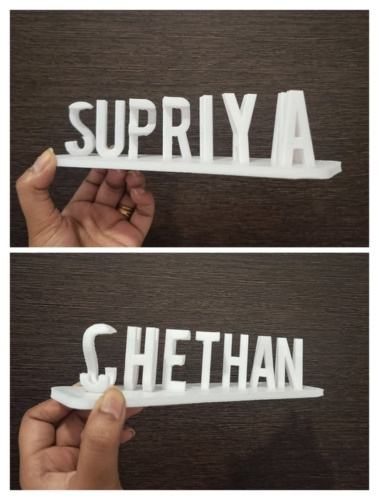 3D Printed Name Flip