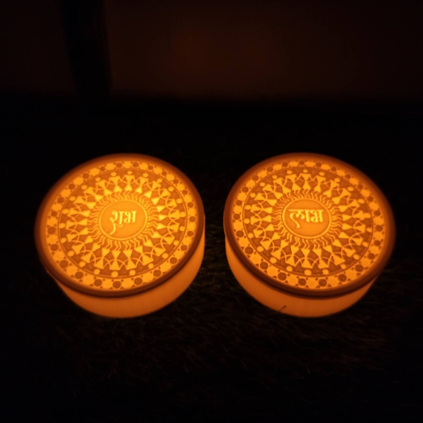 🪔 3D Printed Shubh Labh LED Decor – Battery Powered ✨