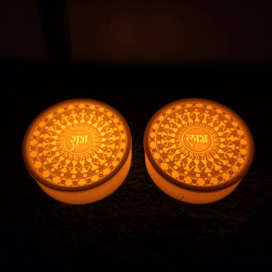 🪔 3D Printed Shubh Labh LED Decor – Battery Powered ✨