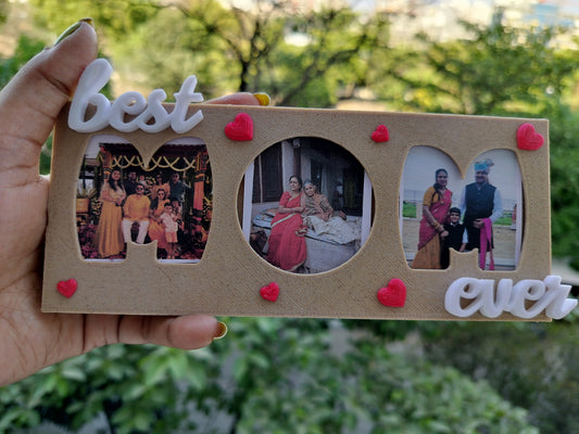 MOM Photo Frame With Fridge Magnet