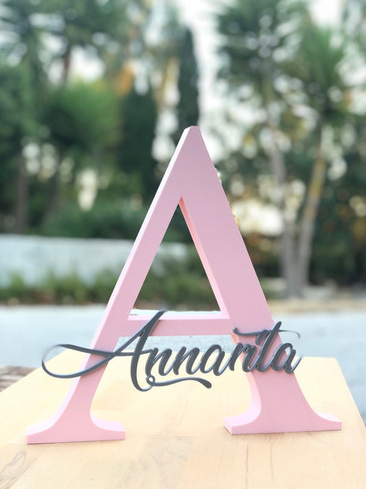 Custom 3D Name Initials Base – Personalized Display Stand 🔠