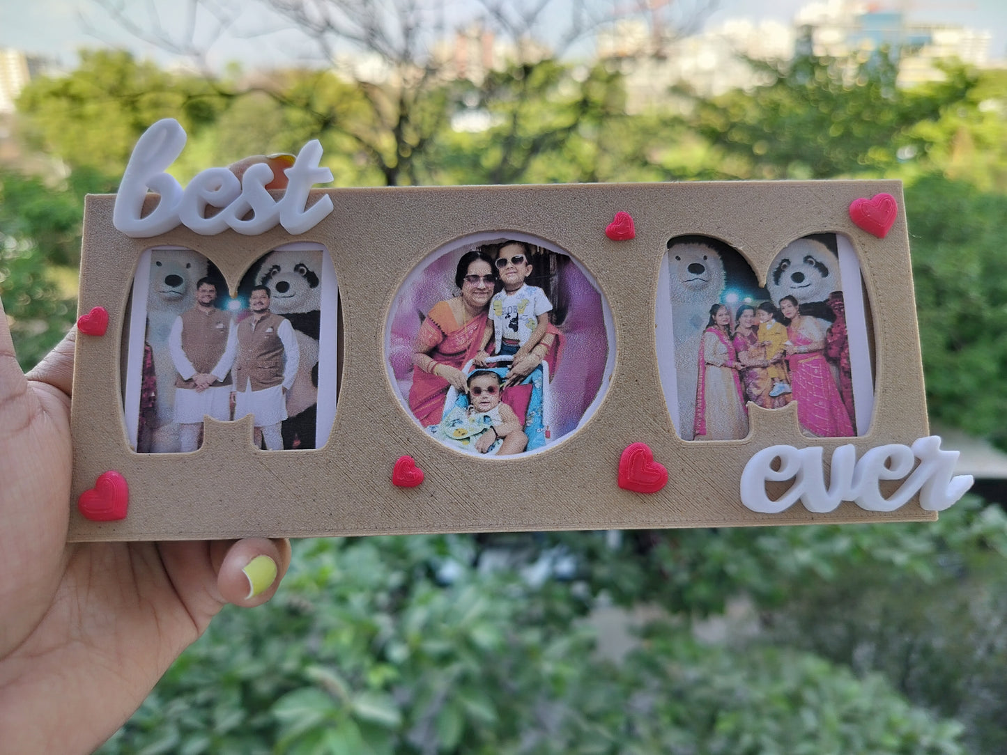 MOM Photo Frame With Fridge Magnet