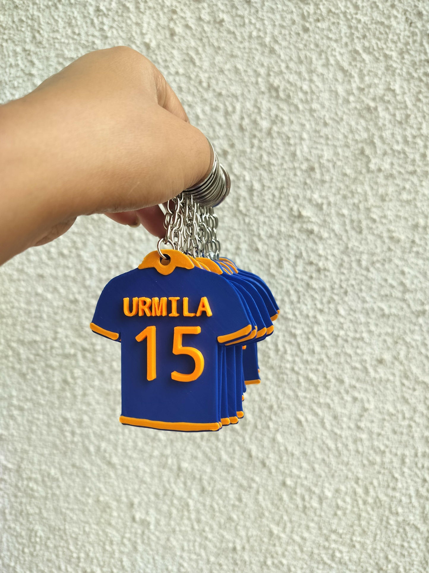 Customizable Indian Cricket Jersey Keychains