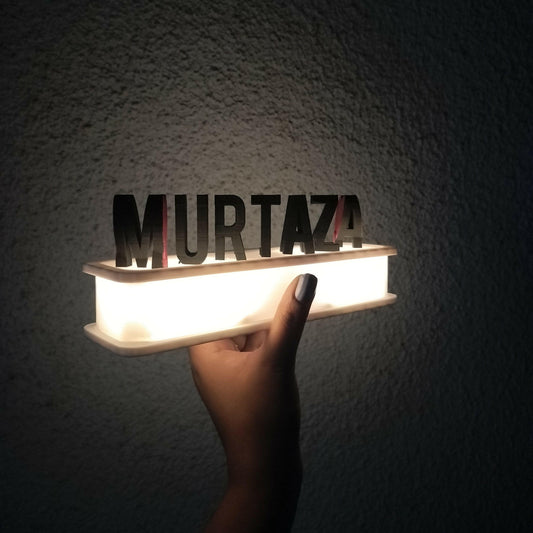 Dual Name Flip with Lights